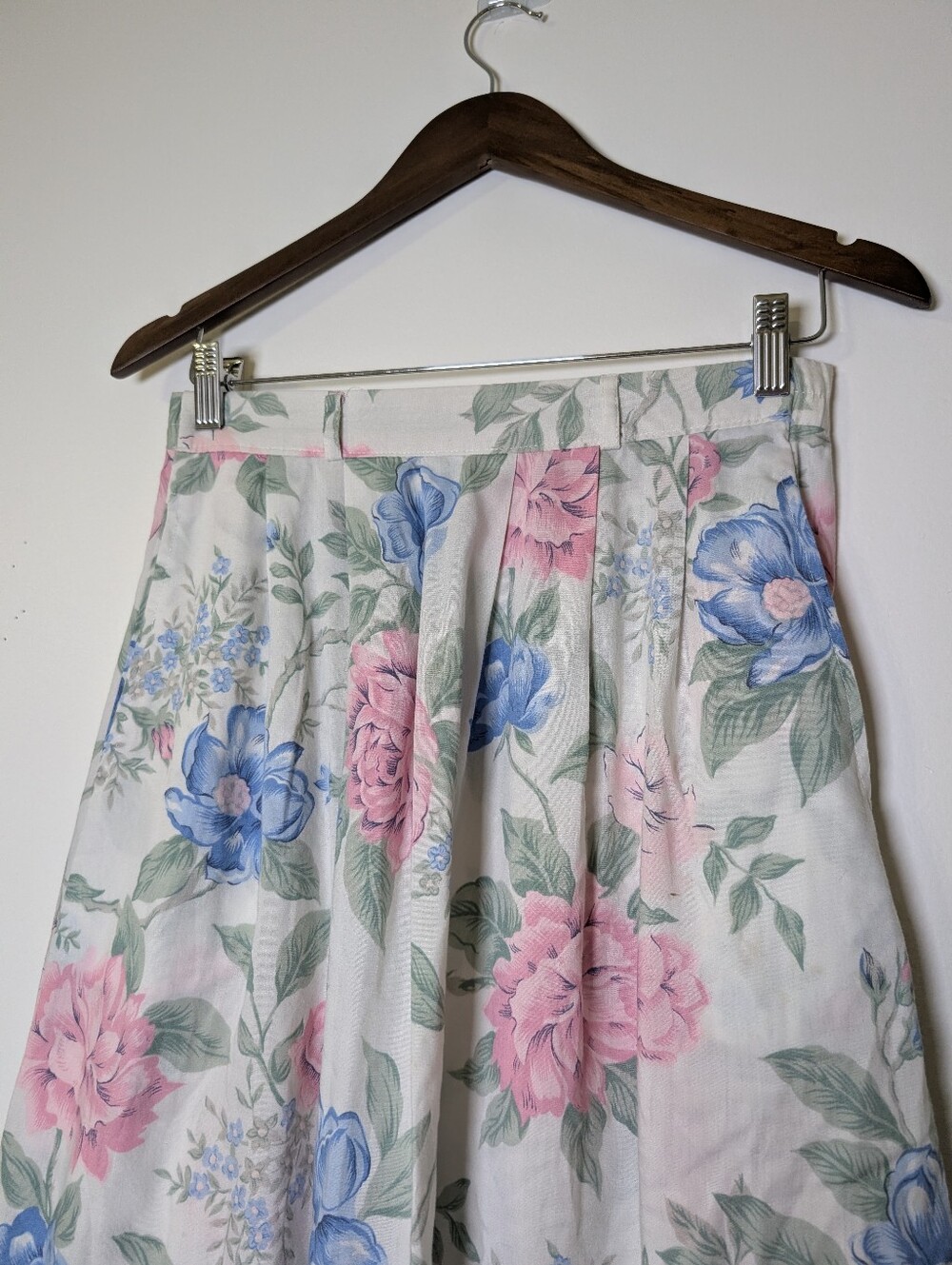 Romantic Cottagecore Floral Midi Skirt Pastel Garden Prairie Skirt M Summer - Picture 7 of 7